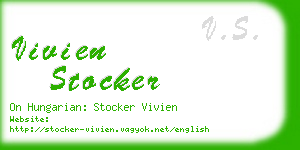 vivien stocker business card